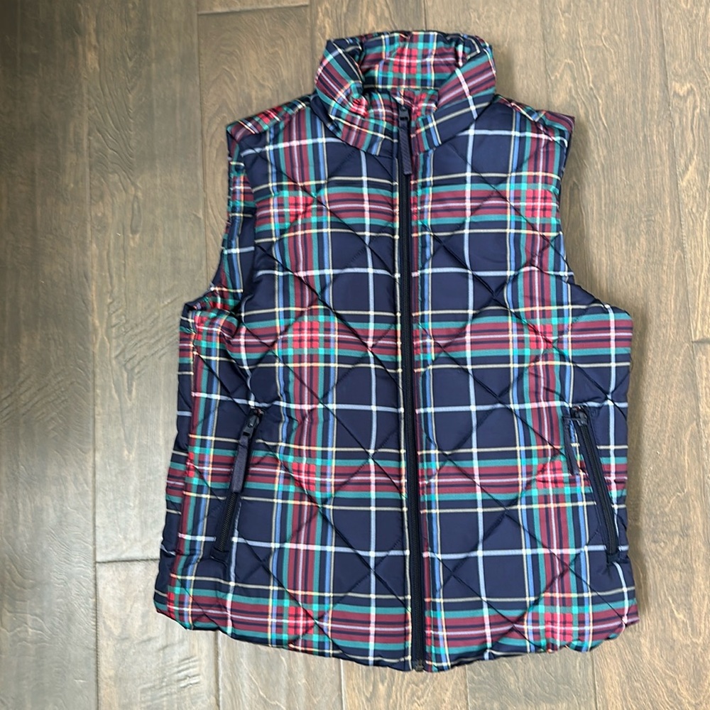Vera Bradley tartan plaid vest
